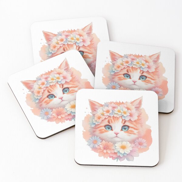 Item preview, Vivid Kitten Dreams: Ragamuffin's Floral Wonderland designed and sold by VIBRANZIO.