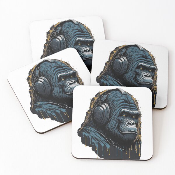 Artikelvorschau, Groovy Beats: Gorilla DJ in Abstract Graffiti Style entworfen und verkauft von RedArtG09.