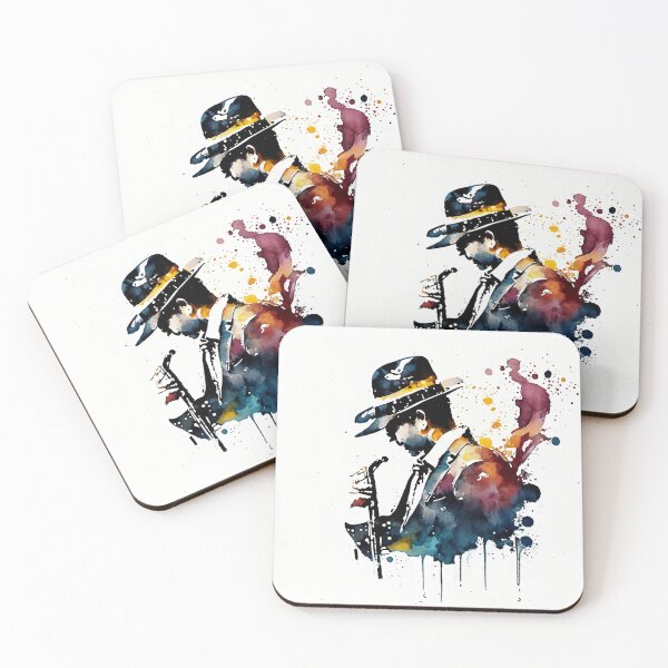 Item preview, Music festival in ink color droplets. Professional jazz musician man who is playing a soprano in a musical performance. designed and sold by Gugurat.