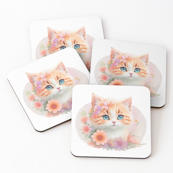 Item preview, Floral Fantasy Feline: Ragamuffin's Delightful Journey designed and sold by VIBRANZIO.