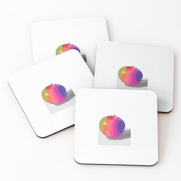 Item preview, Rainbow pride apple with a shadow designed and sold by Reece3645.