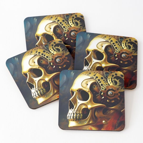 Item preview, Steampunk Skull, impasto, Ai Generated Art  designed and sold by ACC .