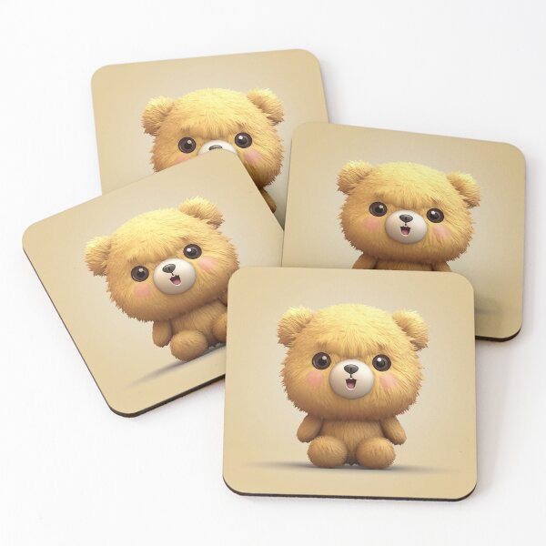Artikelvorschau, Little Yellow Bear - Illustration of a Sweet Fluffy Ball entworfen und verkauft von Neuronexia.