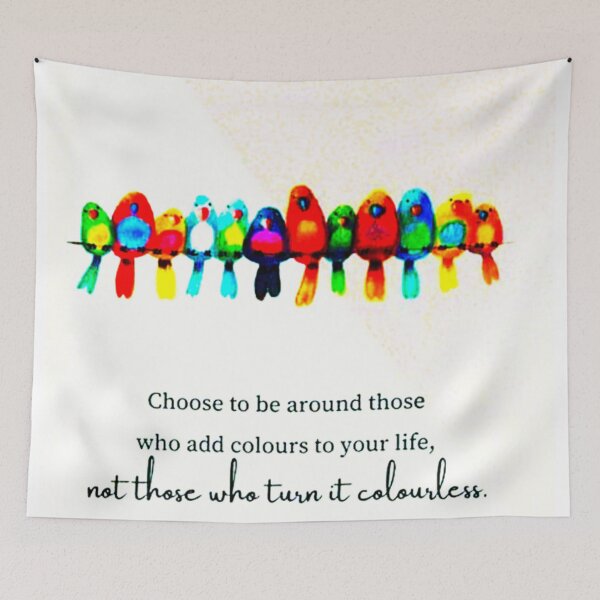 Item preview, colorful parakeets designed and sold by ritusdesigns.