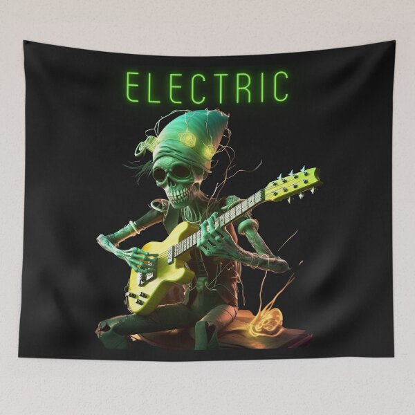 Item preview, Electric : Skeleton Playing Guitar designed and sold by MTJ-Mushrooms.