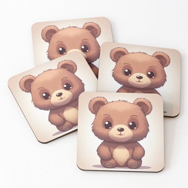Artikelvorschau, Little Brown Bear - Illustration of a Cute Ball of Cuteness entworfen und verkauft von Neuronexia.