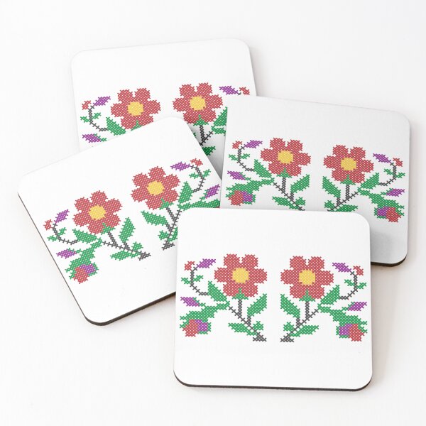 Item preview, Floral illustration, Colorful stitching, Embroidery flowers, Decorative patterns.  designed and sold by inspiration3.