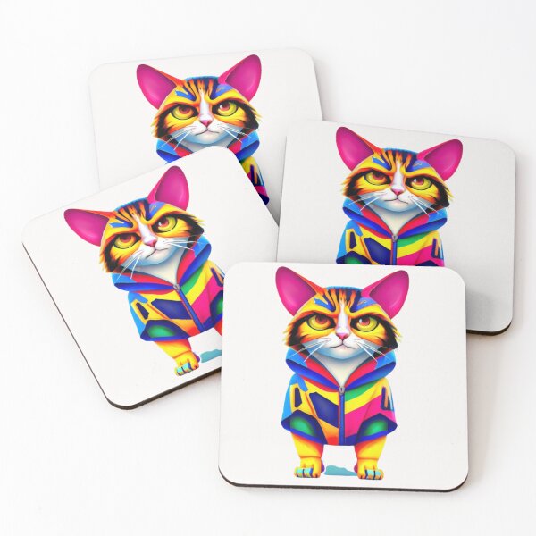 Item preview, The hip-hop style cat is unique and vibrant design  designed and sold by varodesign.