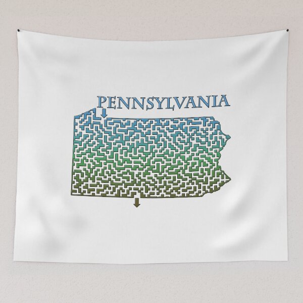 Item preview, State of Pennsylvania Colorful Maze designed and sold by gorff.