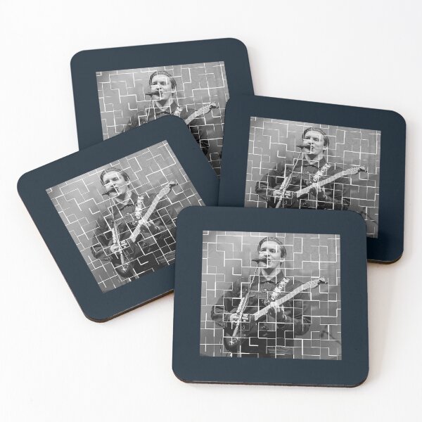 Item preview, George Ezra singer-songwriter black tile art  designed and sold by voeffler456.