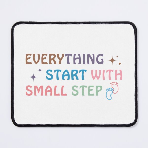 Item preview, Everything Start With Small Step Sticker designed and sold by Uryummypie.