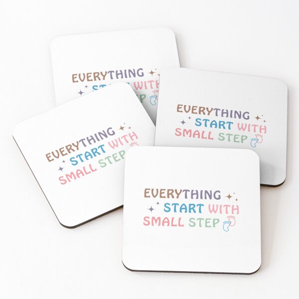 Item preview, Everything Start With Small Step Sticker designed and sold by Uryummypie.