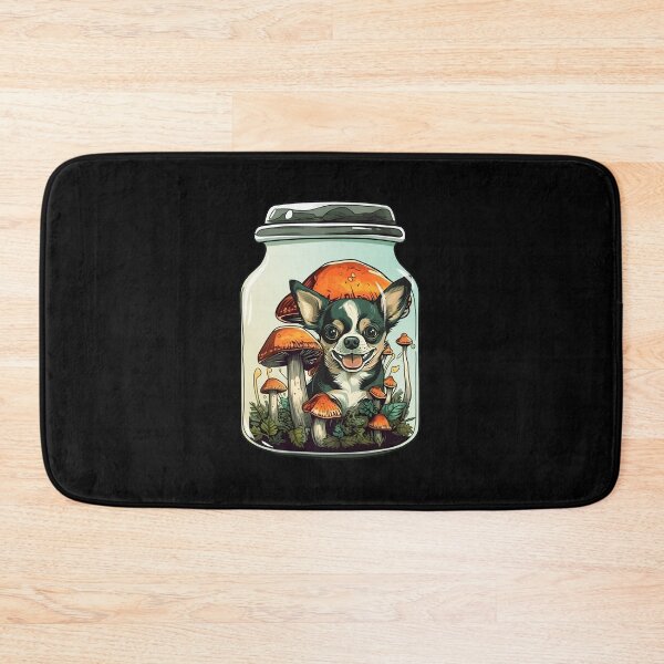 Item preview, Cute Chihuahua Trap in a Jar Design, Mushroom Chihuahua Art, Chihuahua Funny Pet Dog designed and sold by MysteriousJ.