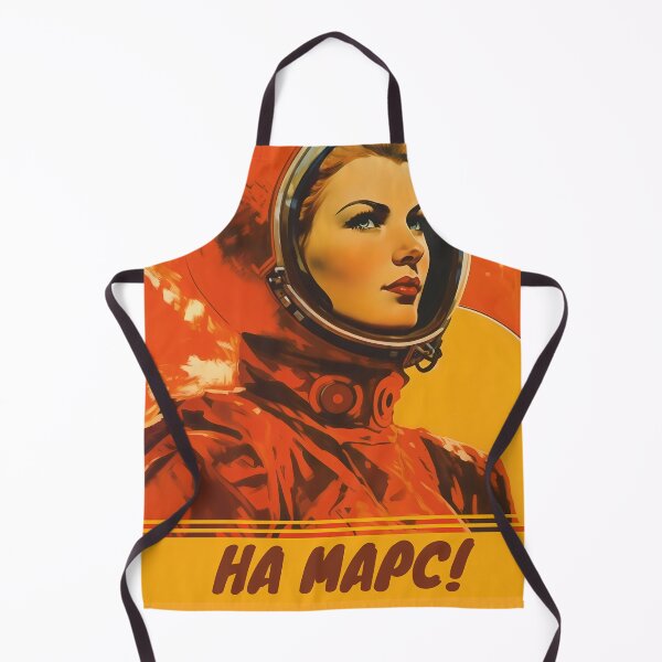 Item preview, Soviet female cosmonaut TO MARS! edition, AI art designed and sold by MachinaeDreams.