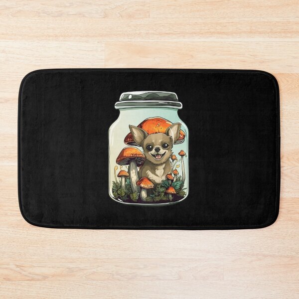 Item preview, Cute Brown Chihuahua Trap in a Jar Design, Mushroom Chihuahua Art, Chihuahua Funny Pet Dog designed and sold by MysteriousJ.