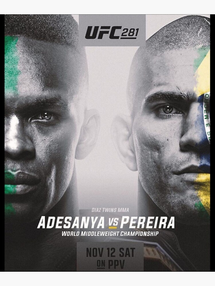 ADESANYA VS PEREIRA World Middleweight Championship Premium
