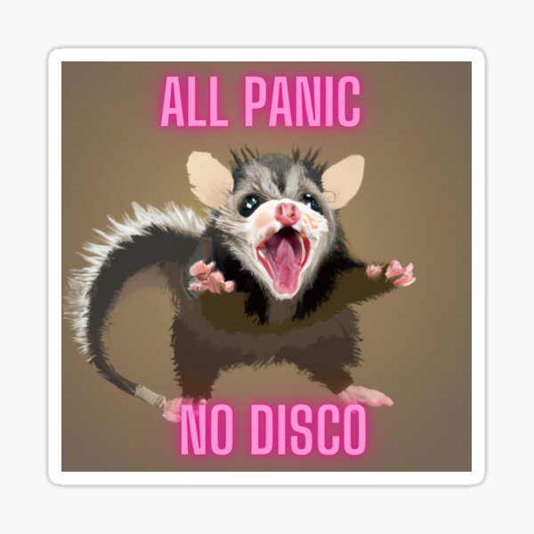 All Panic No Disco Sticker for Sale by Jennifer Talley