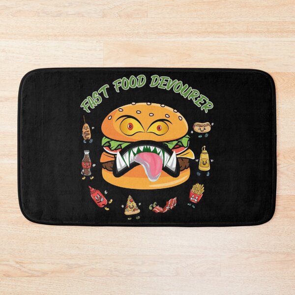Item preview, Fast Food Devourer Funny Burger designed and sold by SunnyFunnyArt.