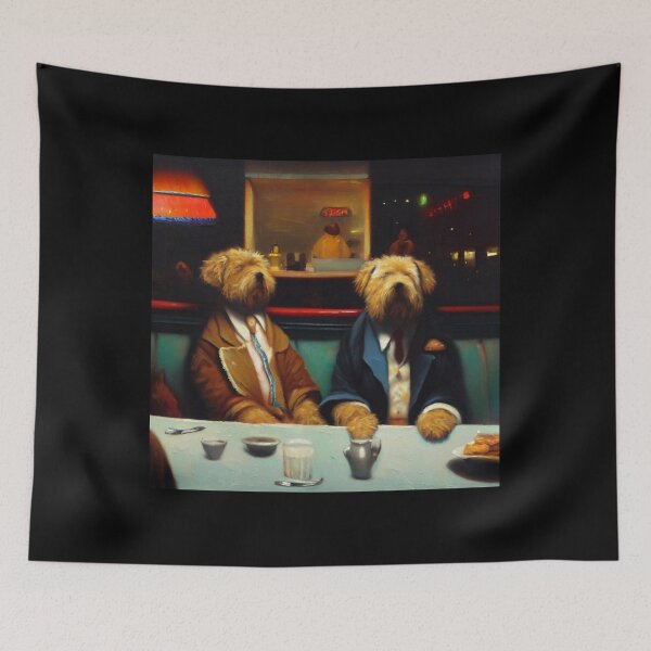 Item preview, Dogs In a Diner designed and sold by CrankyOldDude.
