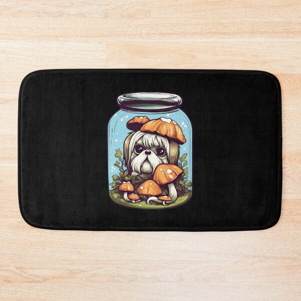 Item preview, Cute Shih Tzu Trap in a Jar Design, Mushroom Shih Tzu Art, Shih Tzu Funny Pet Dog designed and sold by MysteriousJ.