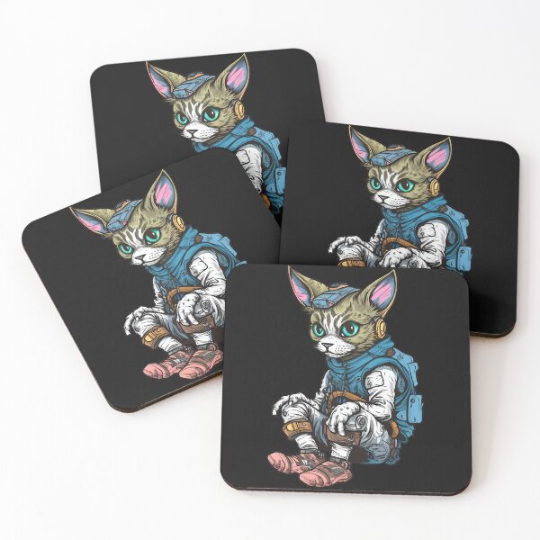 Item preview, Cyberpunk cat designed and sold by hamishby.