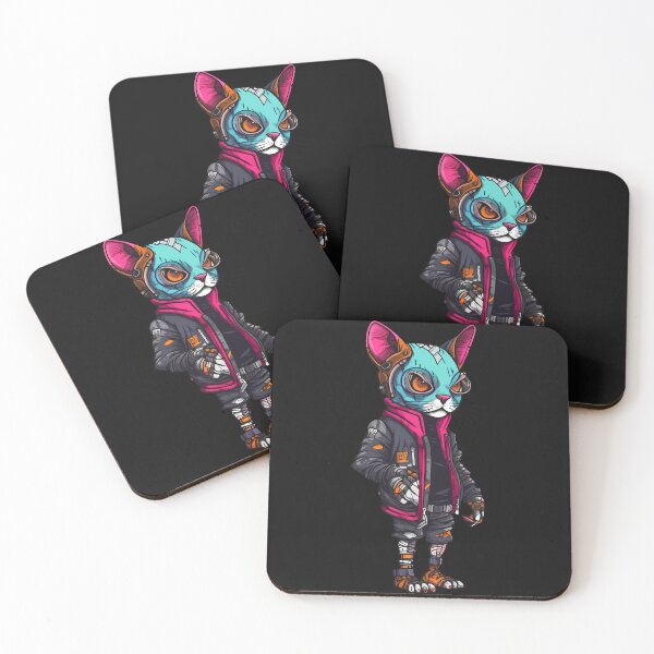Item preview, Cyberpunk cat designed and sold by hamishby.