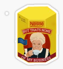 thats none of my business Sticker