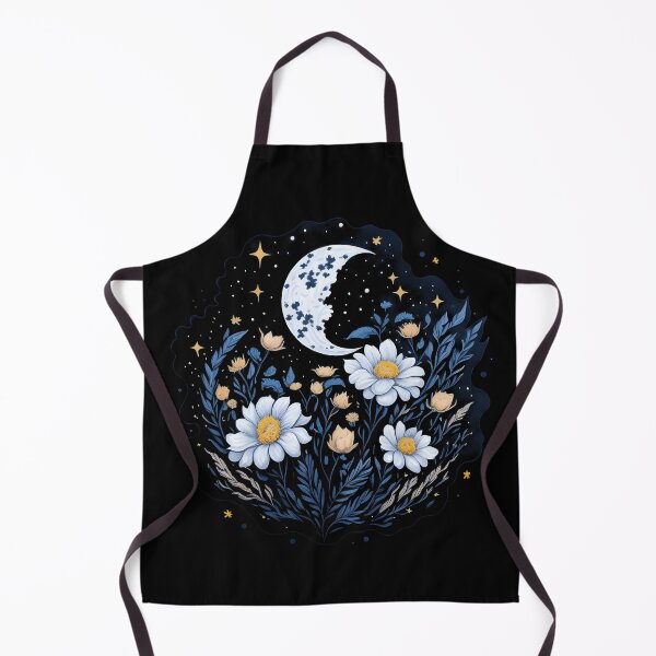 Item preview, Moon and daisies starry night floral designed and sold by Shaymalily.