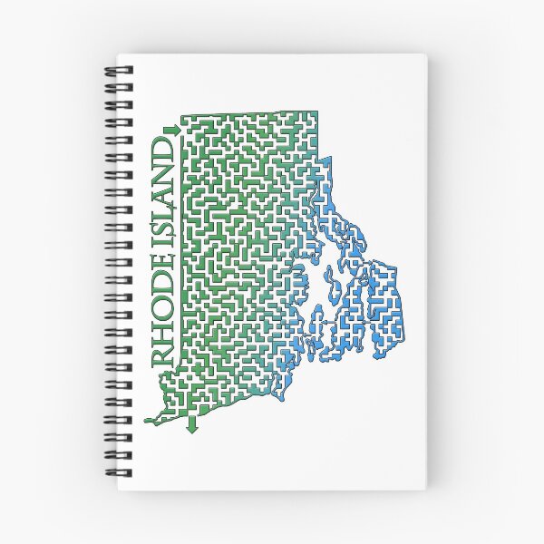 Item preview, State of Rhode Island Colorful Maze designed and sold by gorff.