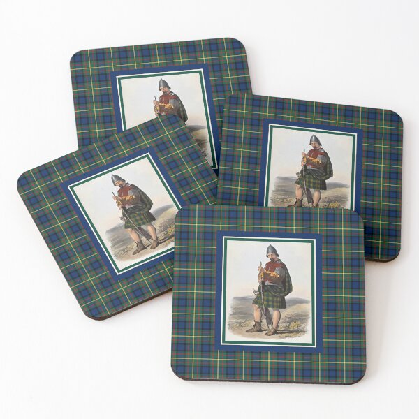Item preview, Clan MacLaren Vintage Portrait Tartan Border designed and sold by plaidwerx.