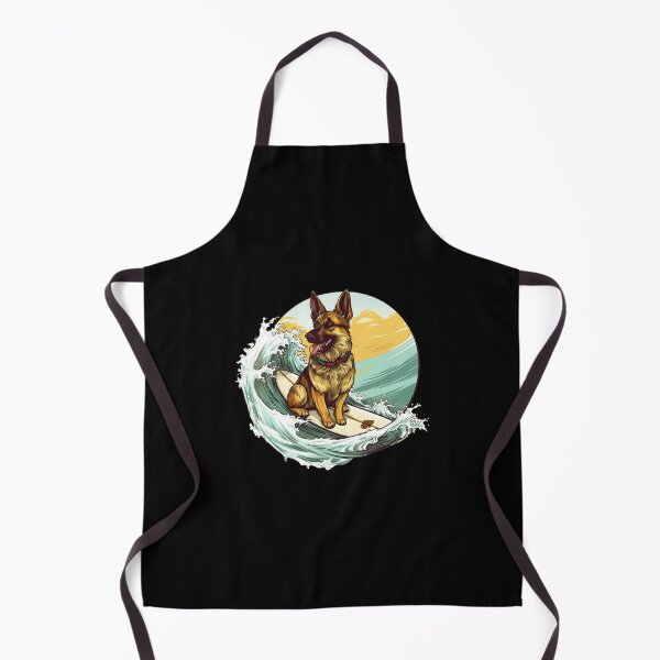 Item preview, Cool German Shepherd Surfing Design, Funny German Shepherd Surfer Art, German Shepherd Awesome Pet Dog designed and sold by MysteriousJ.