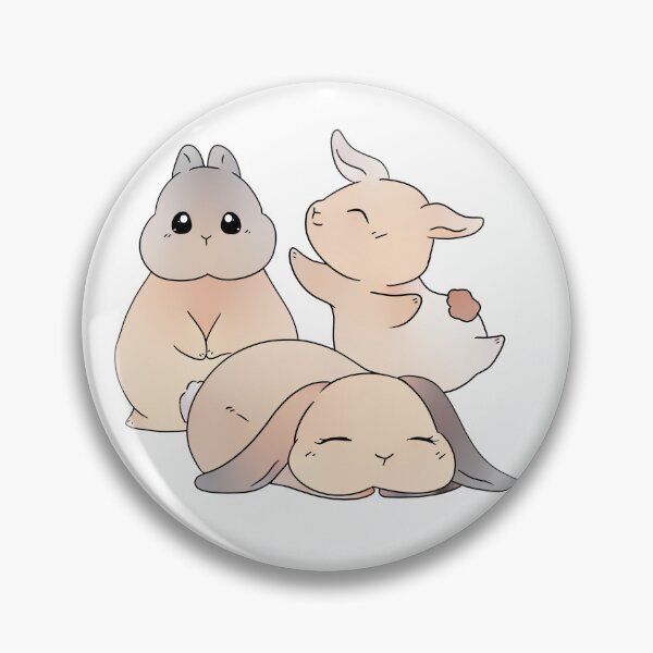 Artikelvorschau, drei Sahnekaninchen | Holland Lop x Netherland Dwarf | Bunnysmee entworfen und verkauft von bunniesmee.