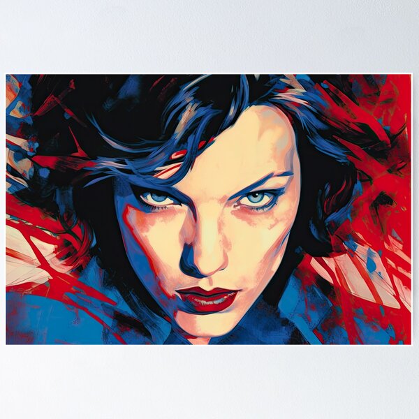 Milla Jovovich "Dynamic Elegance" Poster