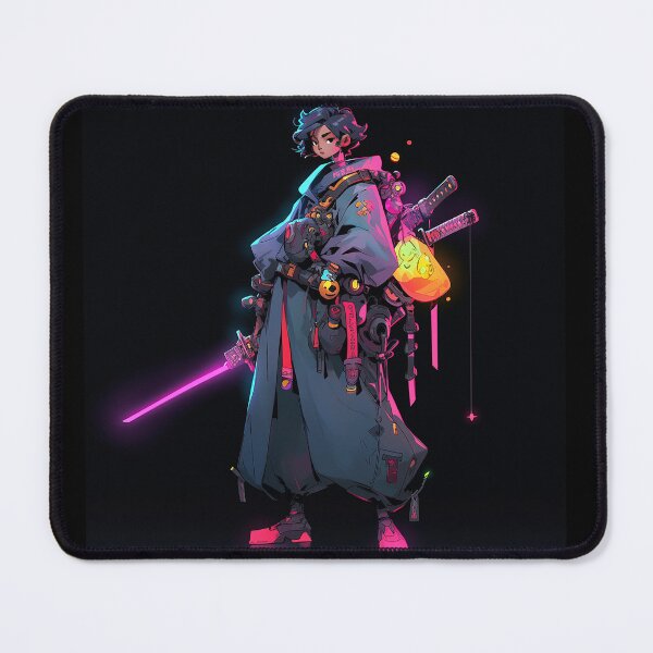 Item preview, Anime Mange Cyberpunk Synthwave Ninja Samurai designed and sold by Drahcnayel.