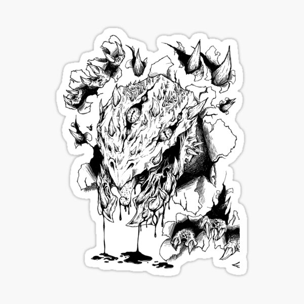 Monster Lizard Sticker