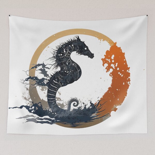 Item preview, Seahorse Enso designed and sold by CalyCollab.