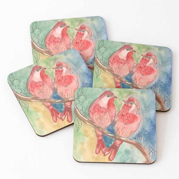 Item preview, Red Love Birds designed and sold by altairaleon.
