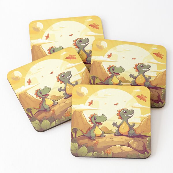 Item preview, Adorable Cartoon Dinosaurs - Prehistoric Cuteness Unleashed designed and sold by Adam Arts.