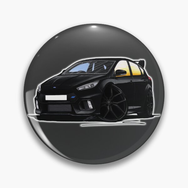Item preview, Ford Focus (Mk3) RS Black designed and sold by Yeomans Cartoons.