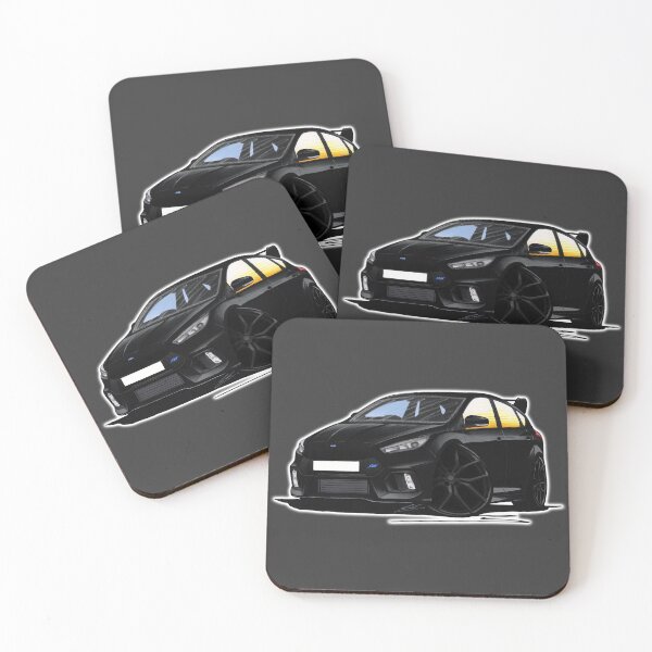 Item preview, Ford Focus (Mk3) RS Black designed and sold by Yeomans Cartoons.