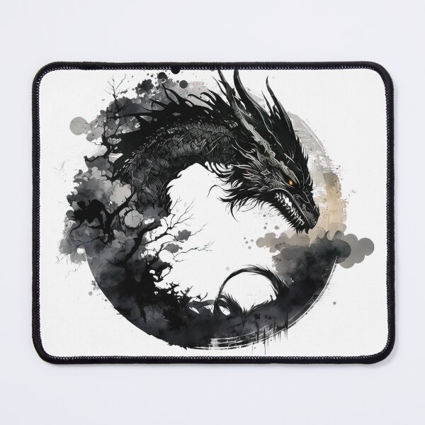 Item preview, Black Dragon in the Dark Woods designed and sold by CalyCollab.