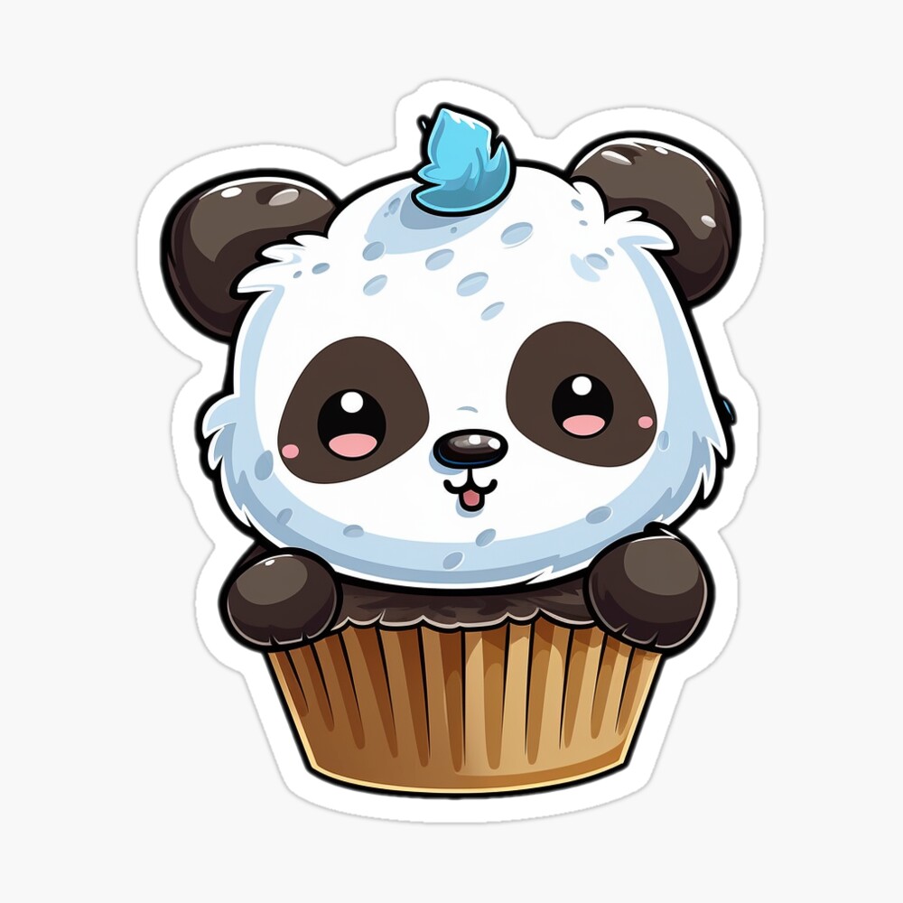 Cute Blueberry Cupcake Sticker for Sale by sugarhai  Cute laptop stickers,  Cute cupcake drawing, Cute panda wallpaper