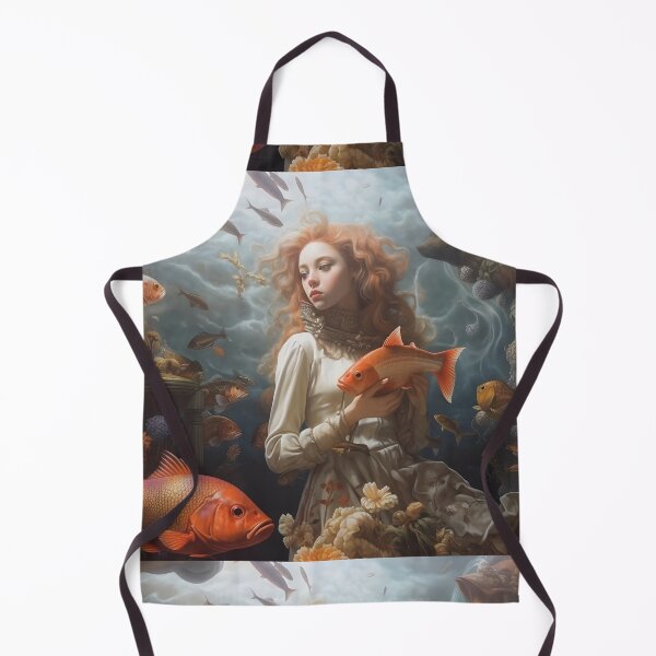 Item preview, Woman Holding A Fish Underwater designed and sold by Obsidian Ink by Wilshire.