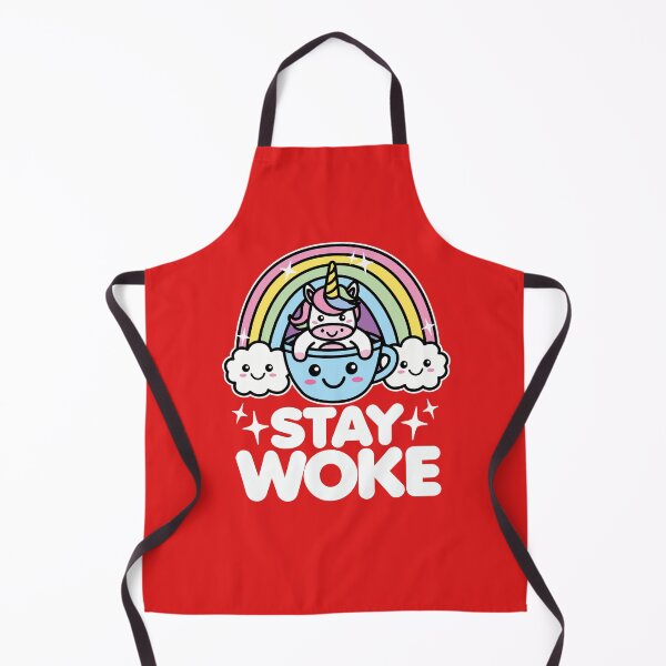 Item preview, Stay Woke Cute Kawaii Unicorn and Rainbow designed and sold by DetourShirts.