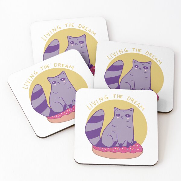 Item preview, Raccoon on Donut Living the Dream designed and sold by Stephanie McRae.