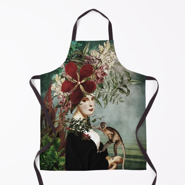 Item preview, Portrait with flowers and monkeys designed and sold by Design4uStudio.