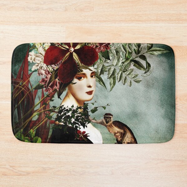 Item preview, Portrait with flowers and monkeys designed and sold by Design4uStudio.