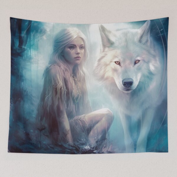 Item preview, Woman and Wolf designed and sold by Dawn van Doorn.