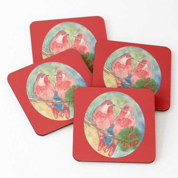 Item preview, Red Love Birds designed and sold by altairaleon.