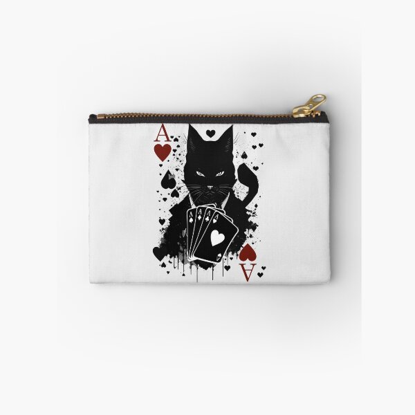 Item preview, Cat Black and White Ace of Hearts Cool designed and sold by Hic21.